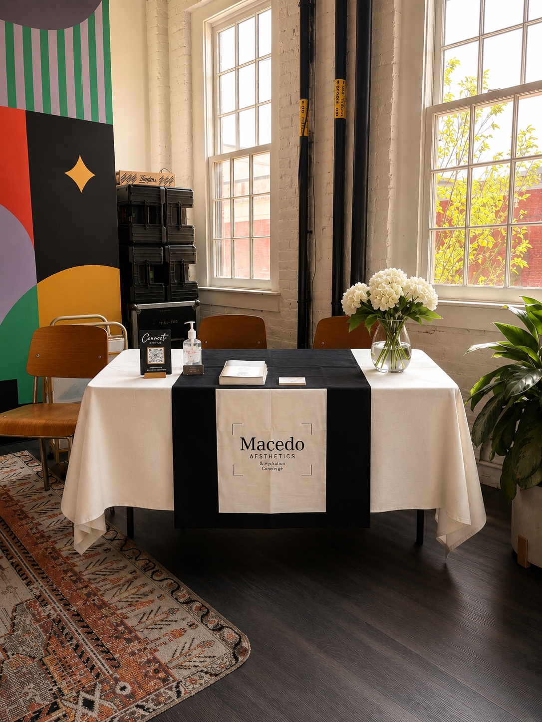 Macedo Concierge pop-up table